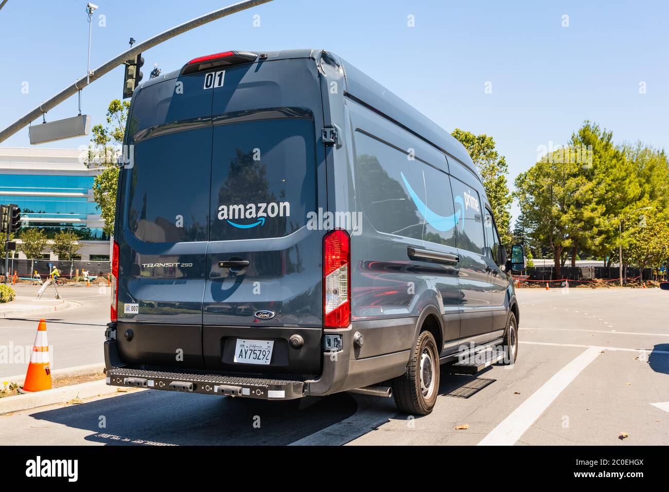 Amazon branded vehicle hi-res stock photography and images - Alamy