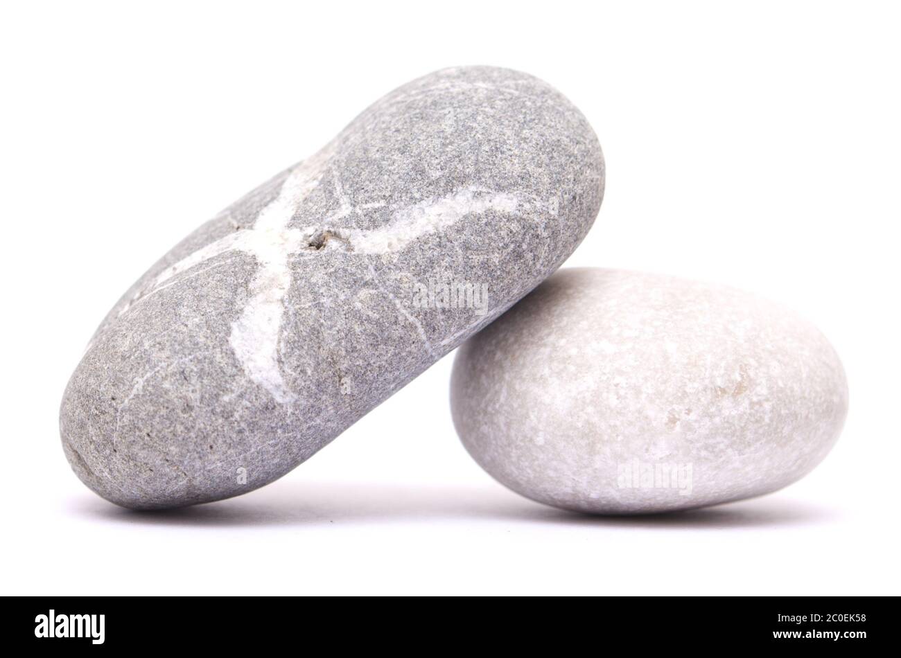 two pebbles Stock Photo