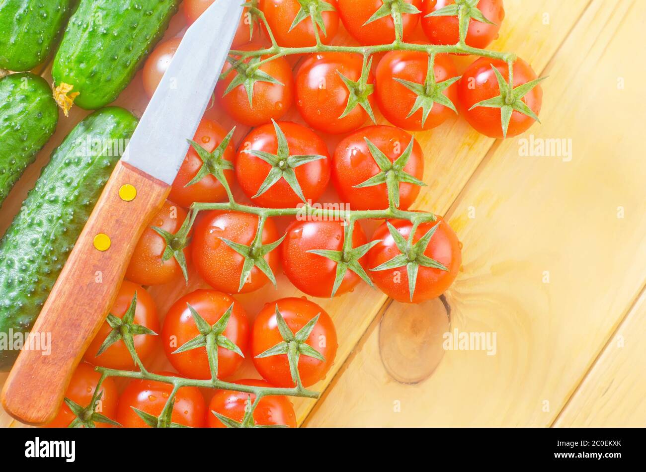 cucumber and tomato Stock Photo - Alamy