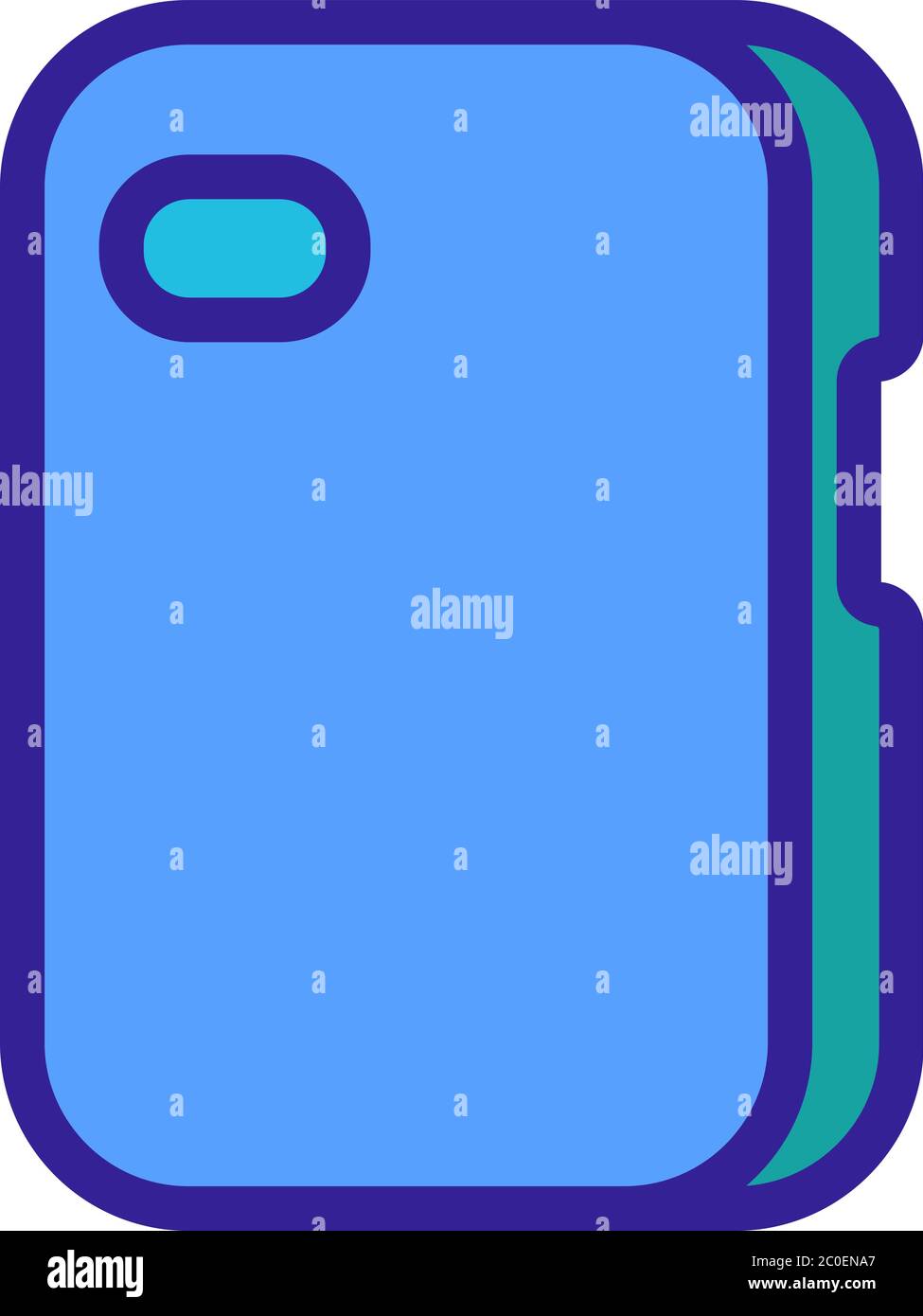 smartphone case protection icon vector outline illustration Stock ...