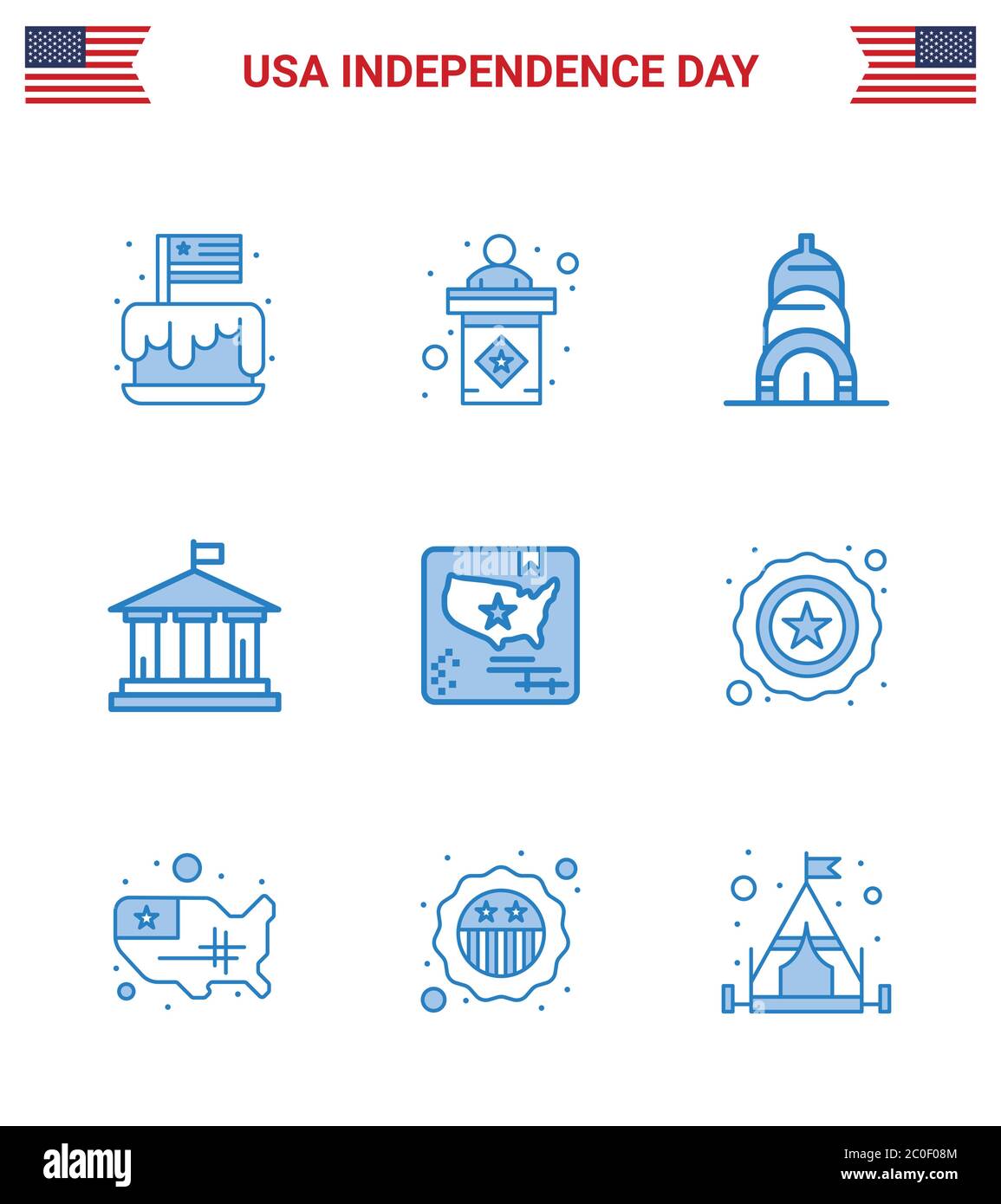 Chrysler building american flag Stock Vector Images Alamy