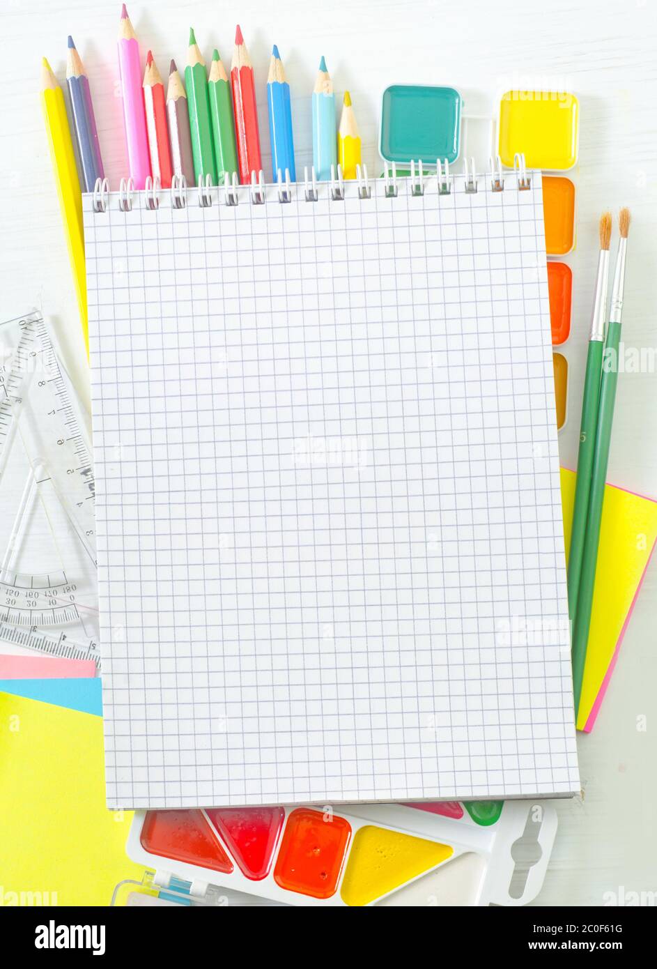 school supplies Stock Photo