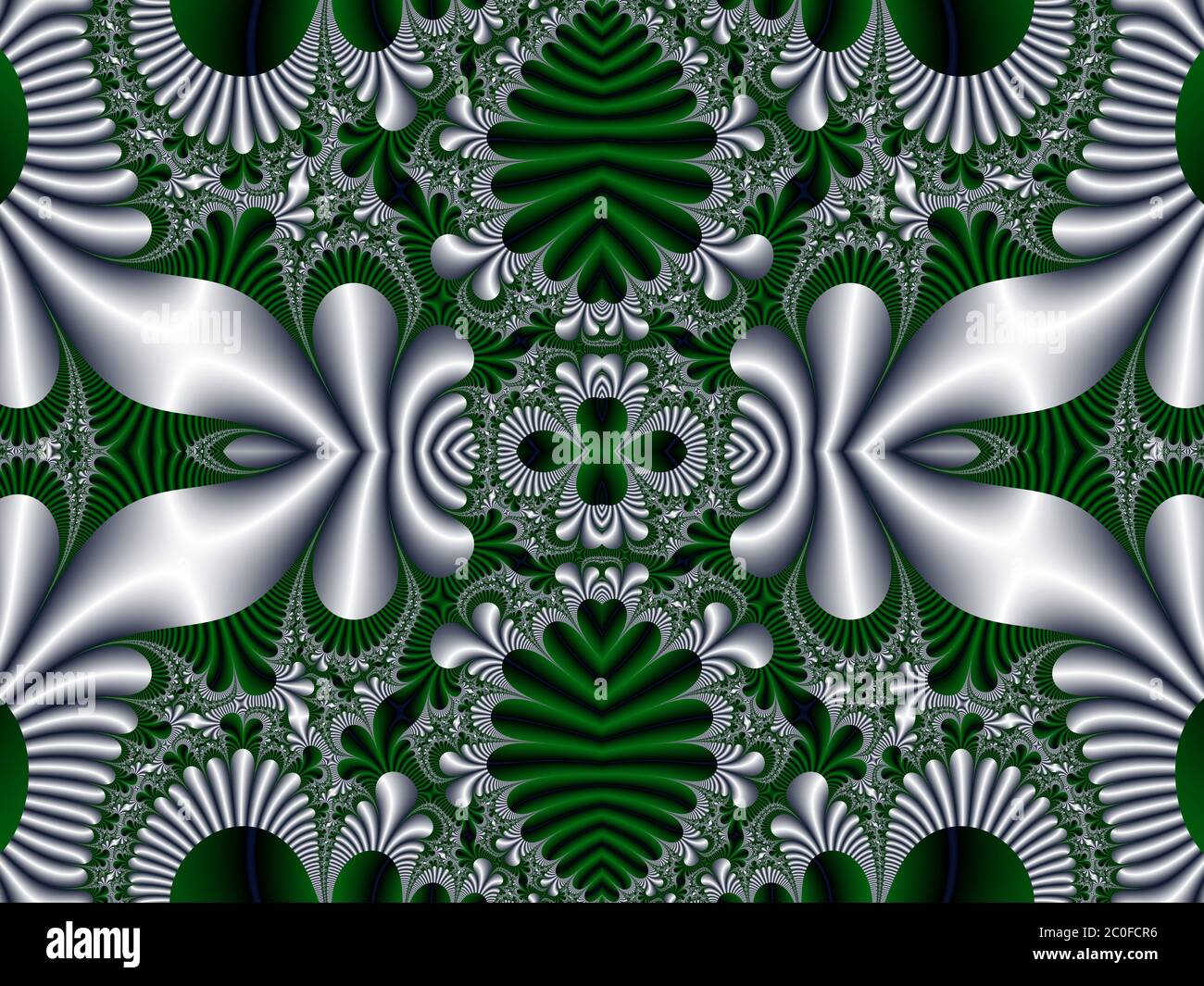Fabulous symmetrical pattern for background. Artwork for creative design, art and entertainment. Computer generated graphics. Stock Photo