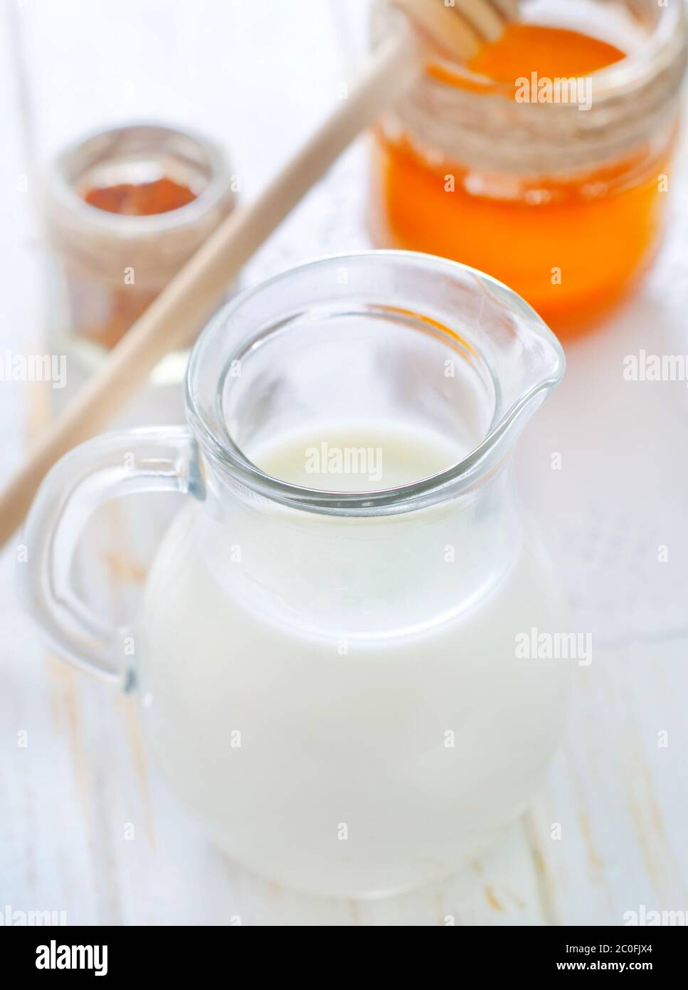 honey and milk Stock Photo Alamy