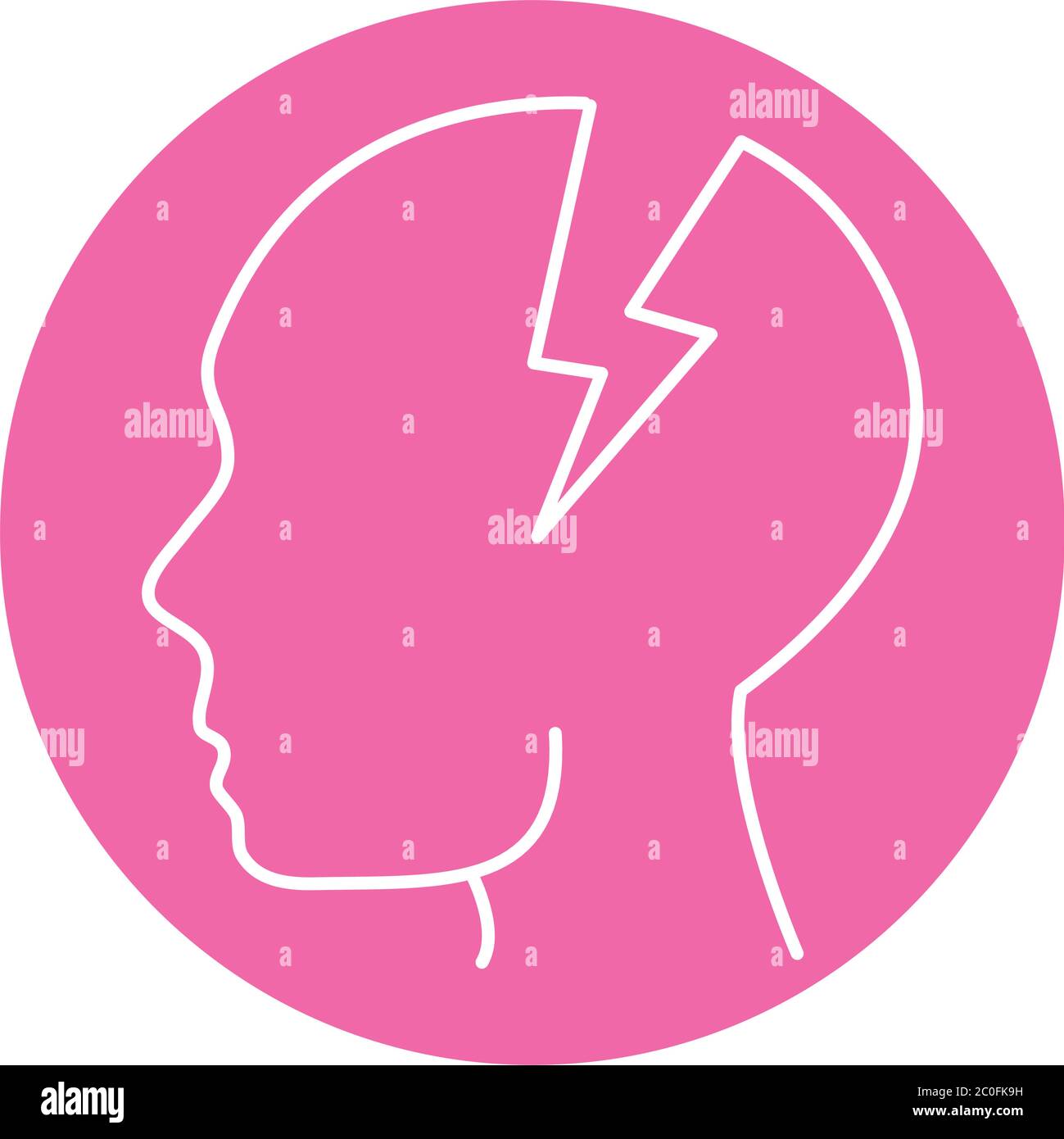 Amnesia brain silhouette Stock Vector Images - Alamy