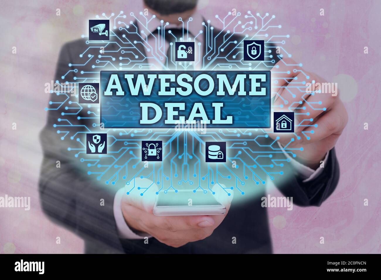 Handwriting text Awesome Deal. Conceptual photo impressive agreement ...