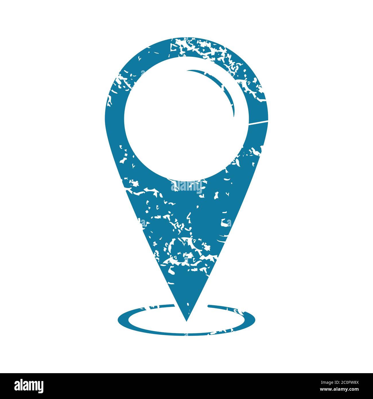 Grunge area pointer icon Stock Photo - Alamy