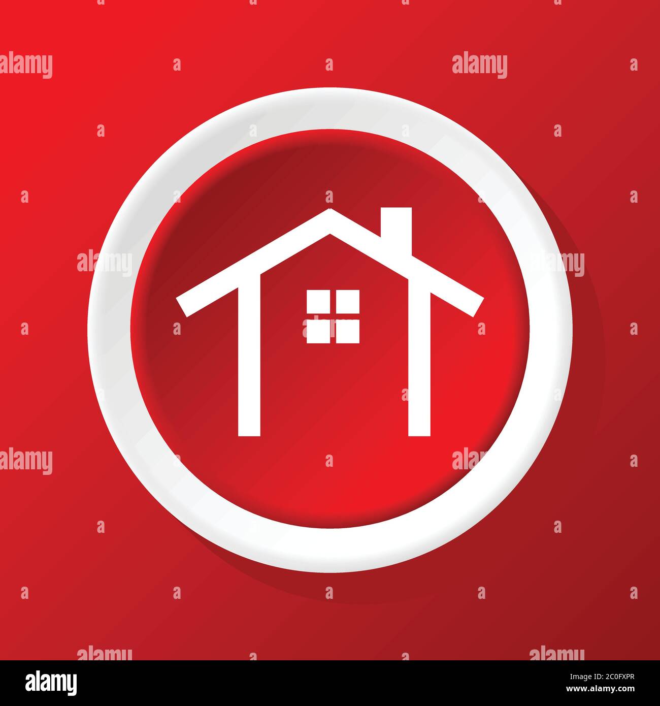 Red house icon hi-res stock photography and images - Alamy