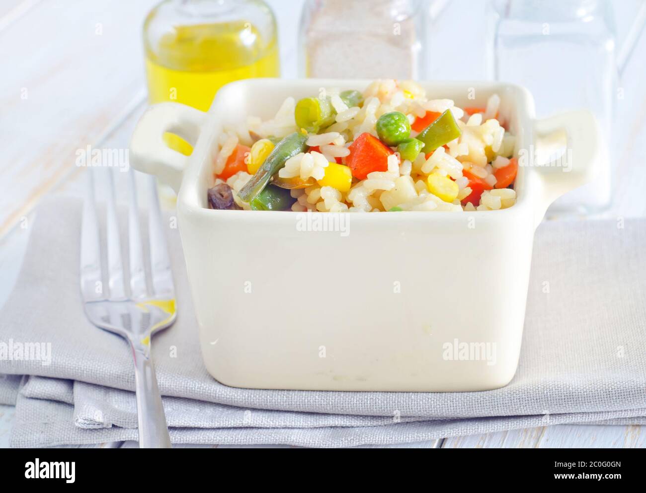 rice with vegetable Stock Photo Alamy
