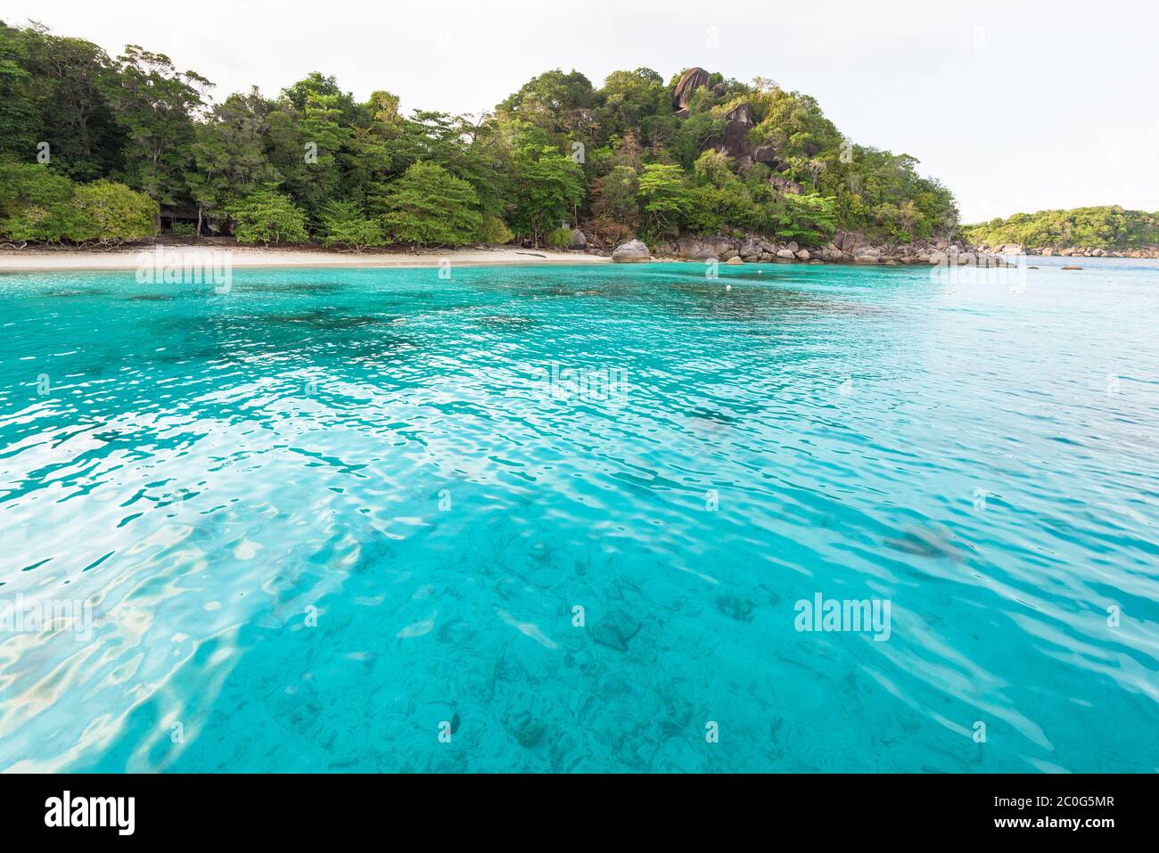 Honeymoon Bay and beach in Similan island, Thailand Stock Photo