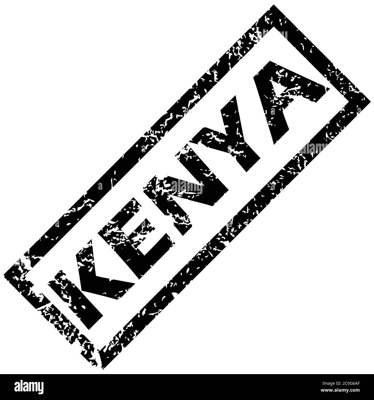 KENYA rubber stamp Stock Photo Alamy