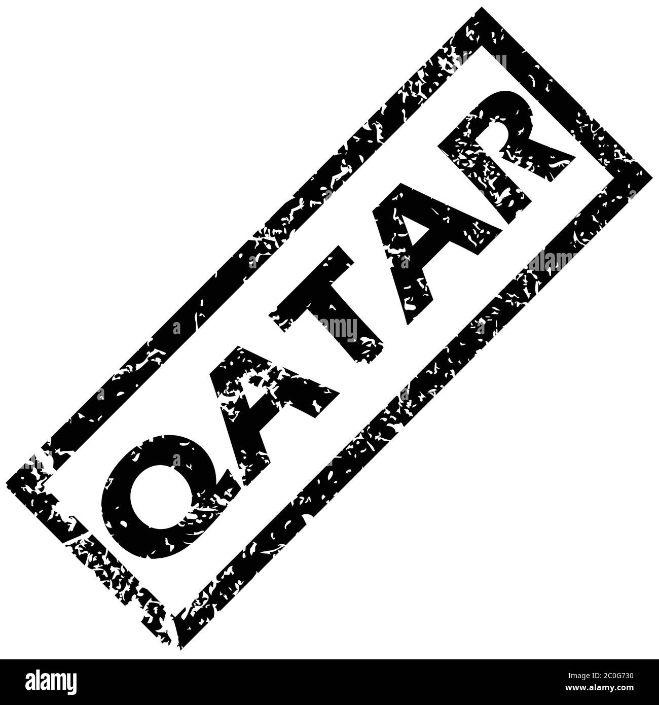 QATAR rubber stamp Stock Photo Alamy
