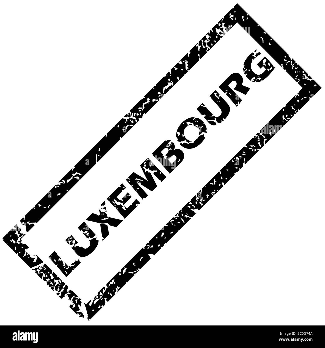 LUXEMBOURG rubber stamp Stock Photo Alamy