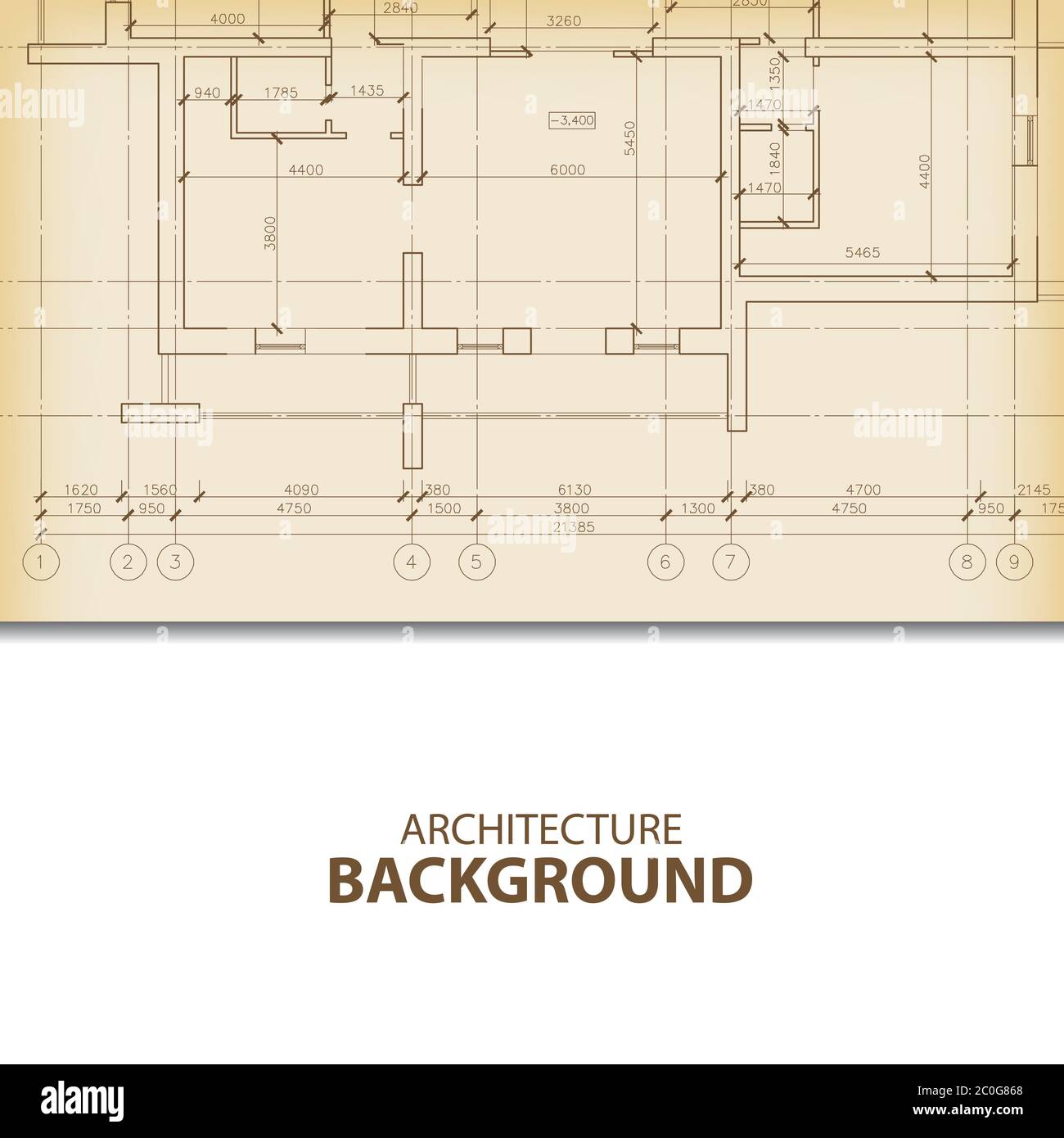 Architecture blueprint background fragment Stock Photo