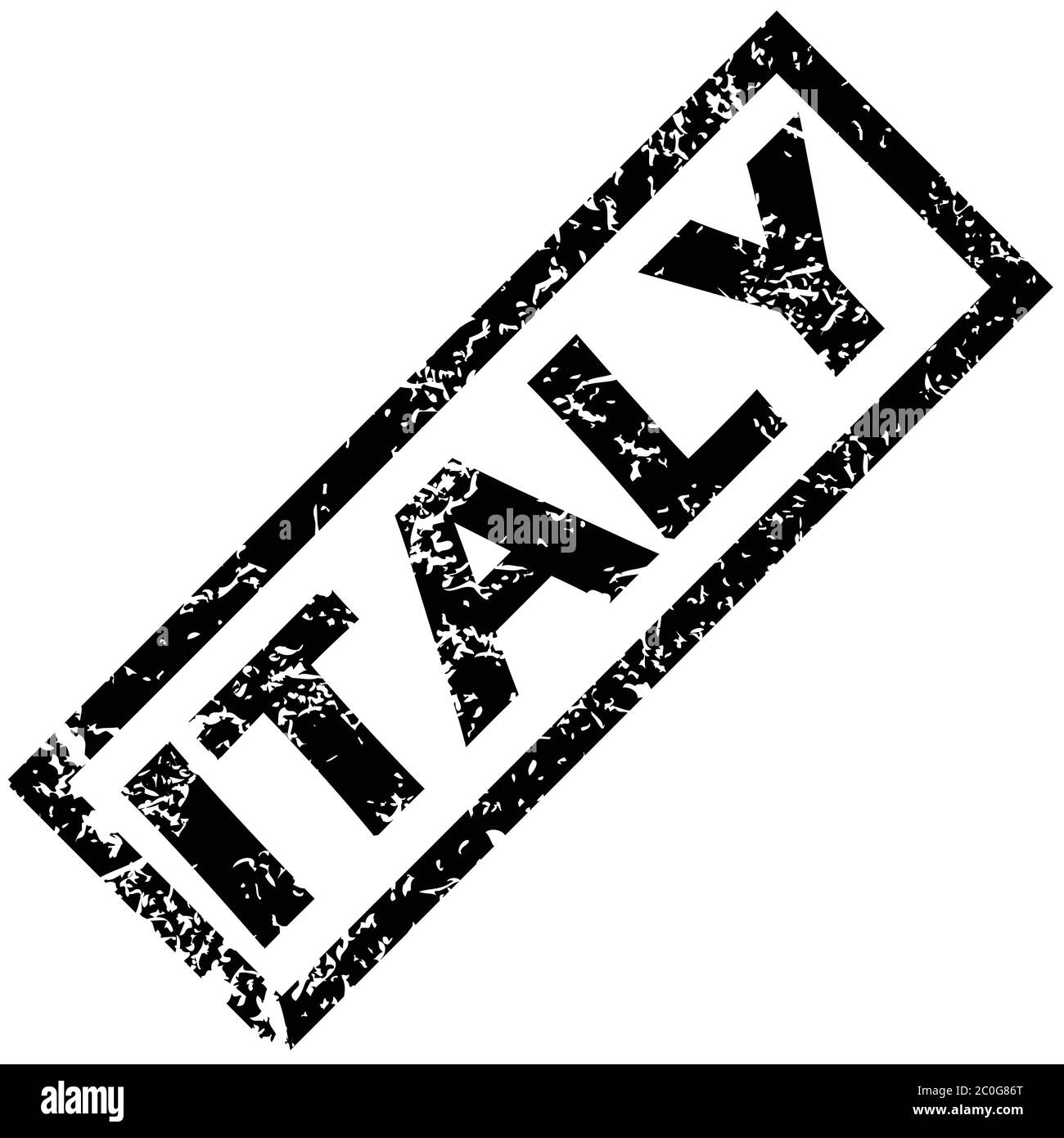 ITALY rubber stamp Stock Photo - Alamy
