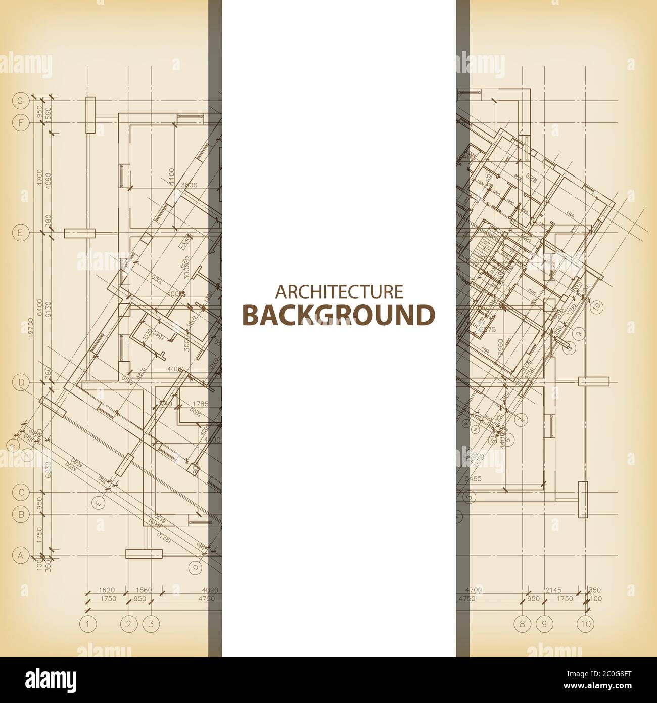 Architecture blueprint background Stock Photo