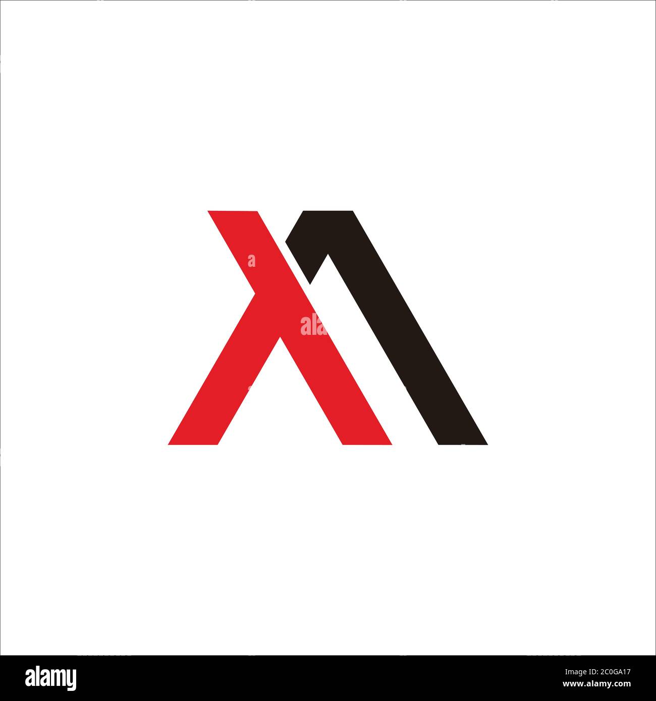 abstract letter tf triangle geometric line logo vector Stock Vector