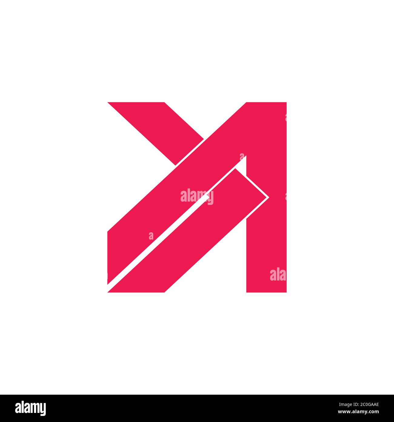 letter a arrow geometric logo vector Stock Vector Image & Art - Alamy