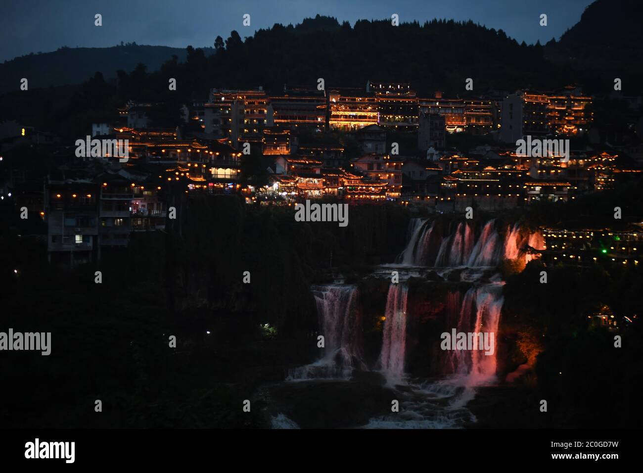 Xiangxi. 11th June, 2020. Photo taken on June 11, 2020 shows a view of the Furong Town scenic spot in Yongshun County, central China's Hunan Province. The scenic spot reopened to the public recently. Credit: Xue Yuge/Xinhua/Alamy Live News Stock Photo