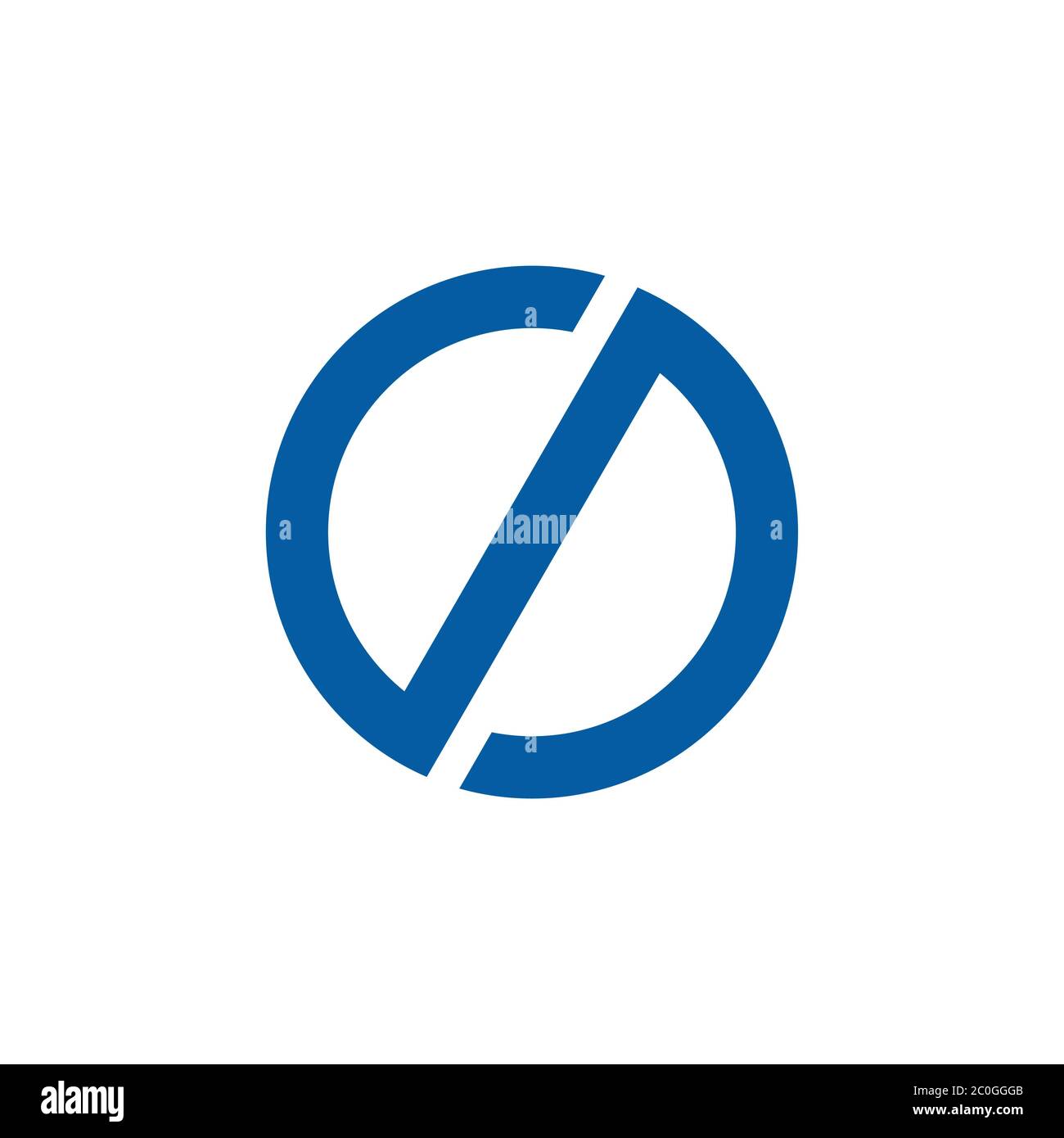 abstract letter sd circle geometric logo vector Stock Vector Image ...