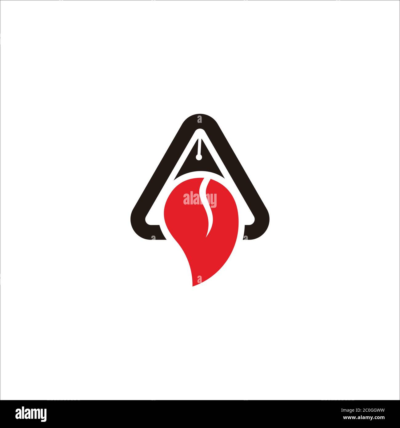 pen writer fly rocket education symbol logo vector Stock Vector