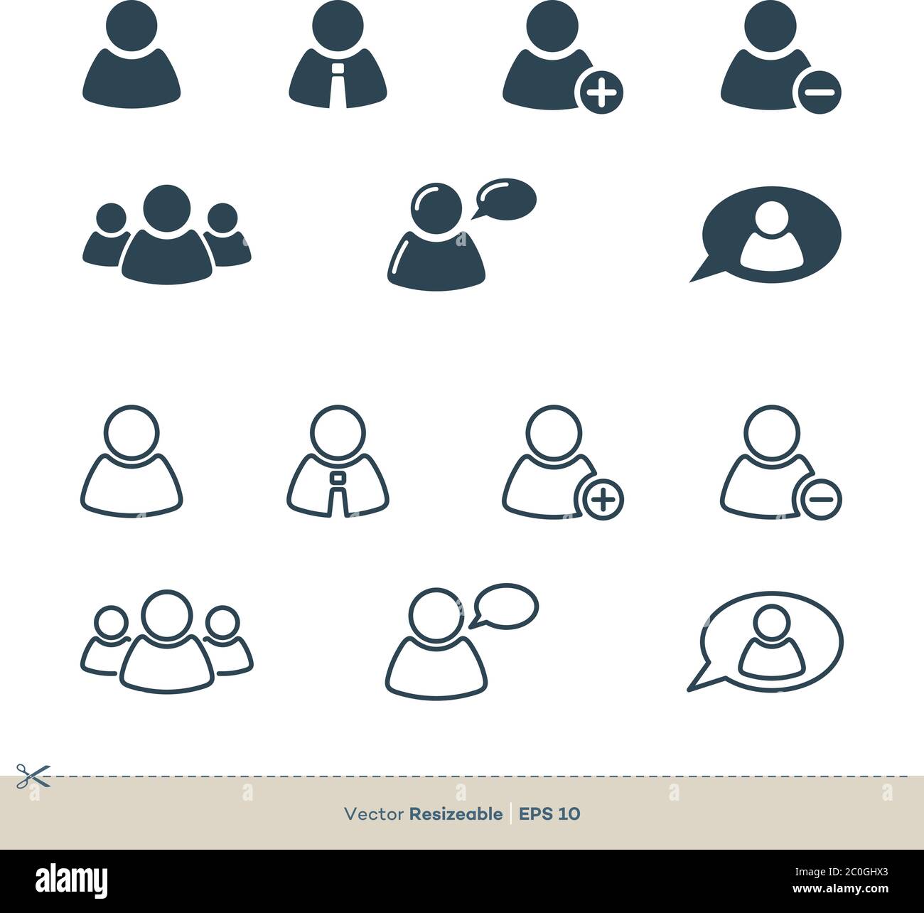 Avatar Profile Human Figure Set Icon Vector Logo Template Illustration  Design. Vector EPS 10 Stock Vector Image & Art - Alamy