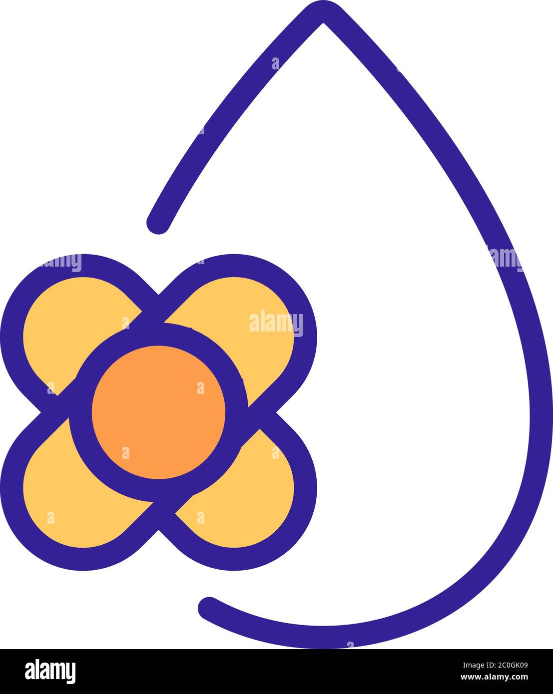 canola oil drop icon vector outline illustration Stock Vector Image ...