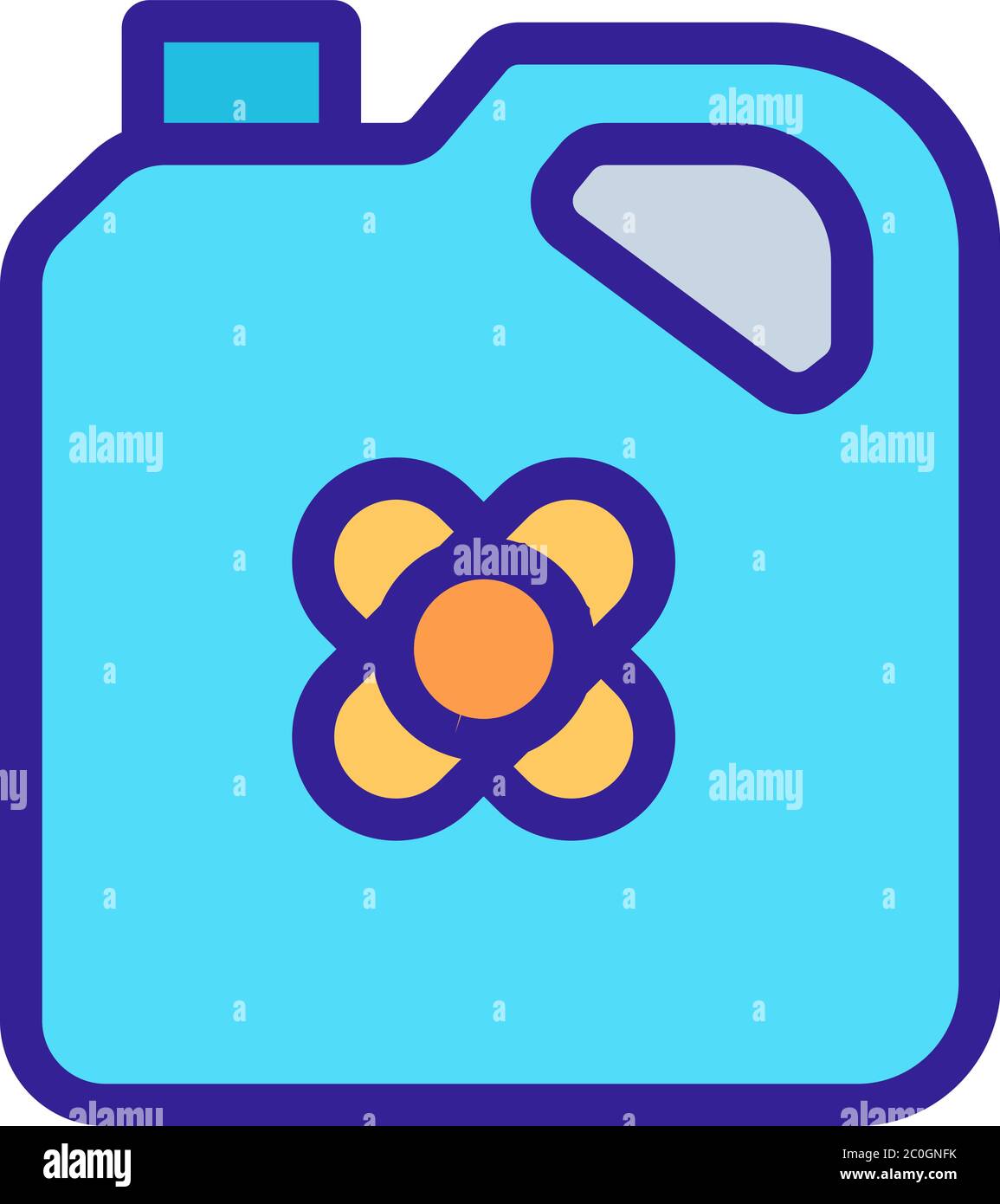 canola oil canister icon vector outline illustration Stock Vector Image ...