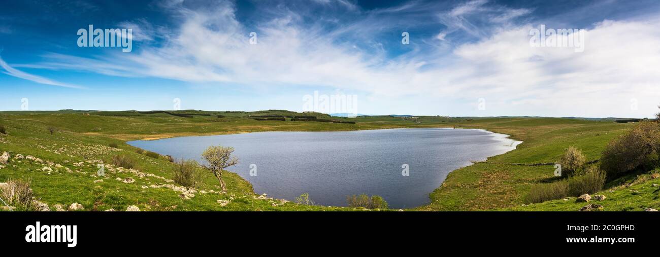 Saint Andeol lake Lozere. Aubrac plateau, Occitanie. France Stock Photo