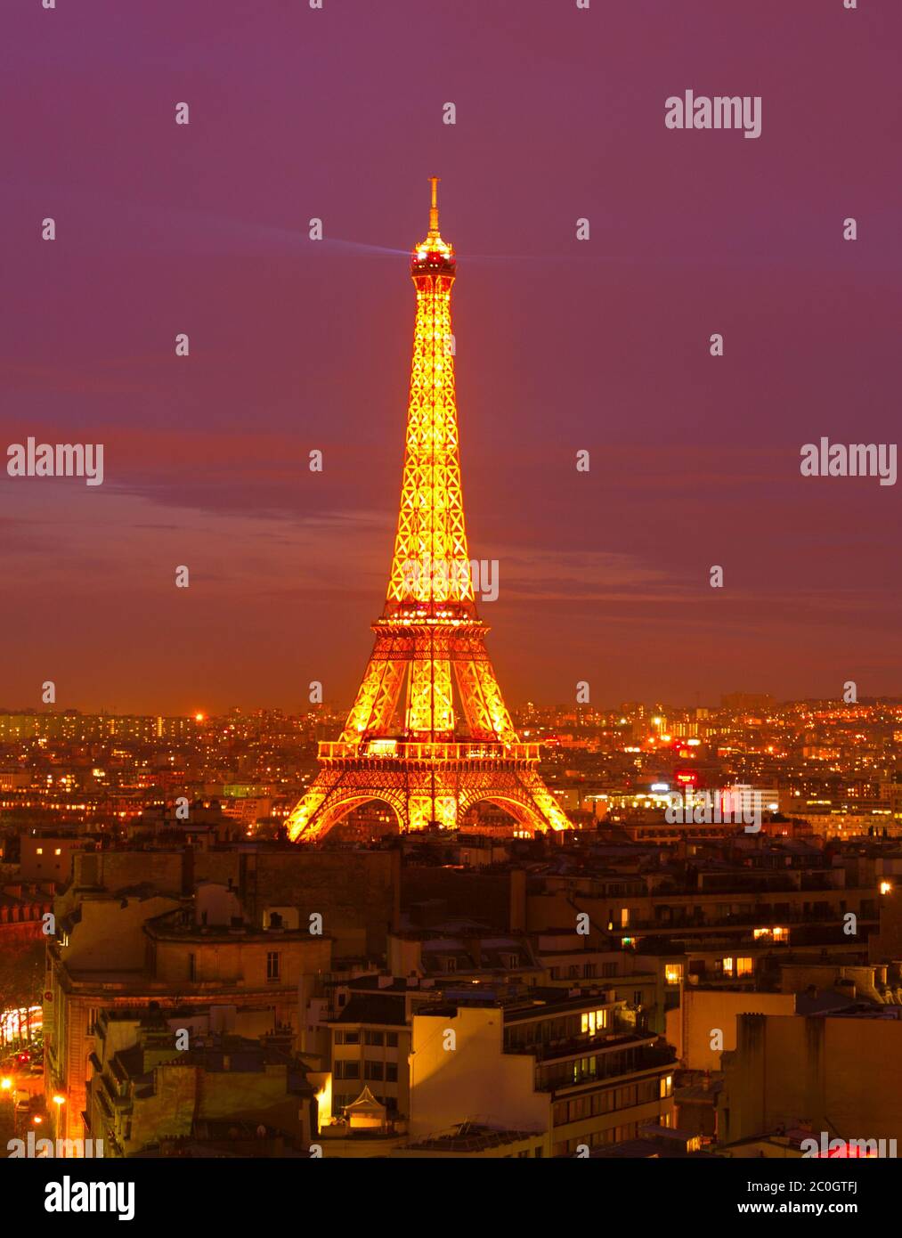 The Eiffel tower, Paris Stock Photo