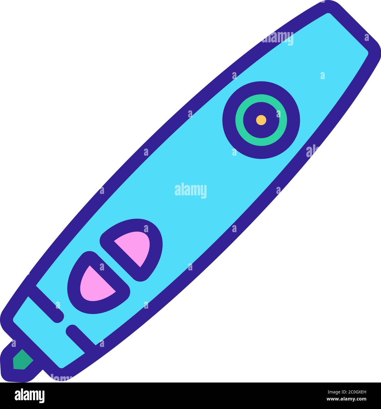3d pen electronic equipment icon vector outline illustration Stock ...