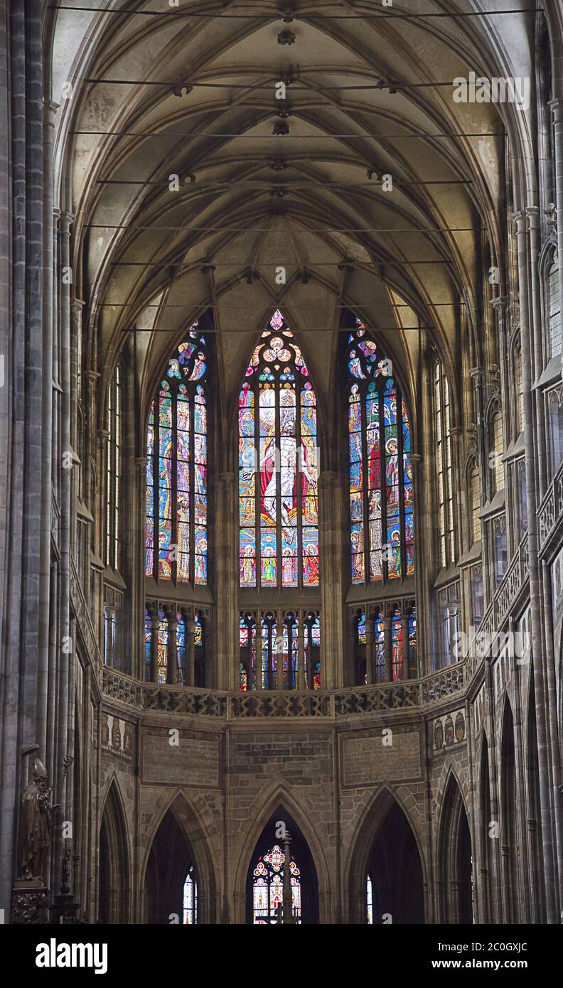 Saint Vit cathedral in Prague Stock Photo