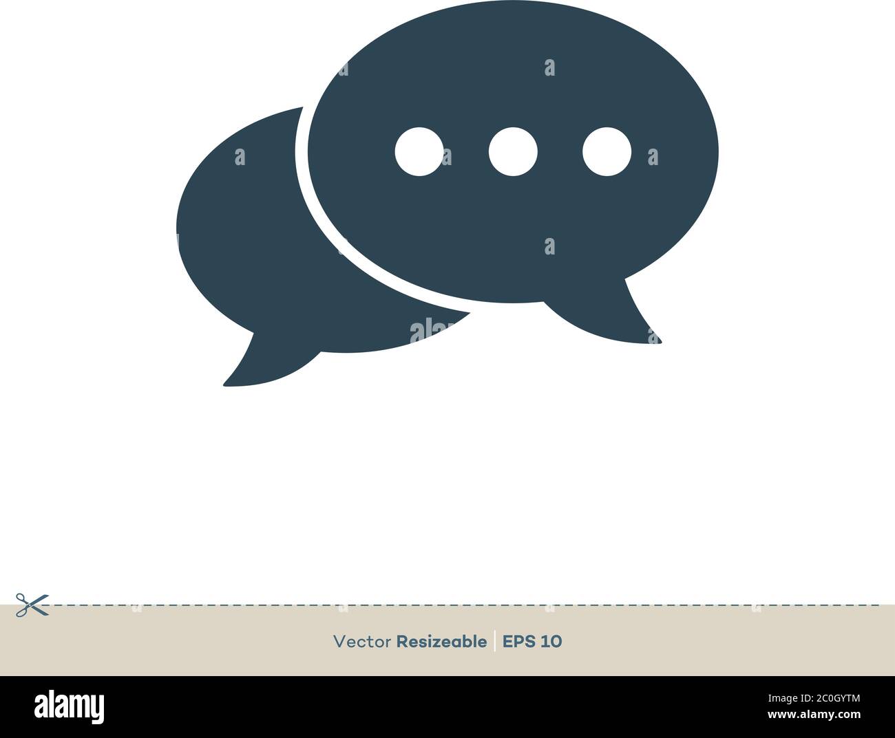 Chat Speech Bubble Icon Vector Logo Template Illustration Design. Vector EPS 10. Stock Vector