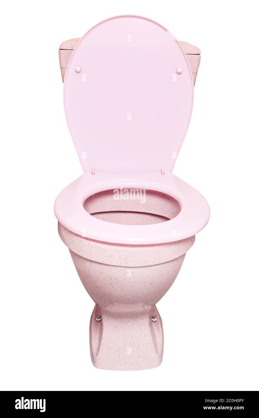 Pink Toilet Bowl Stock Photo Alamy