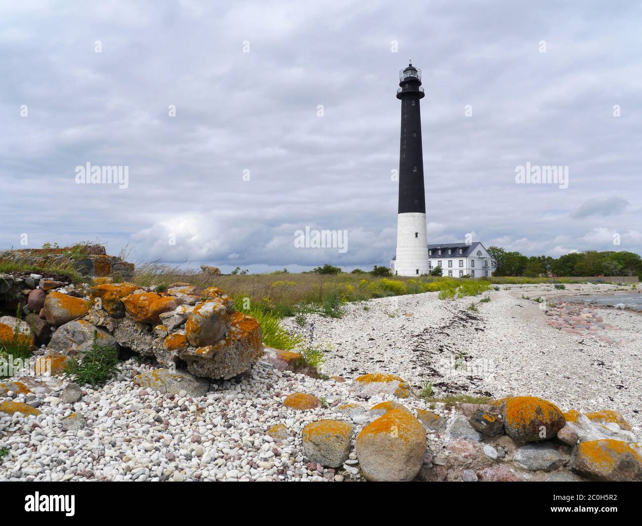 lighthouse  Sõvre, Sääre, Estonia Stock Photo