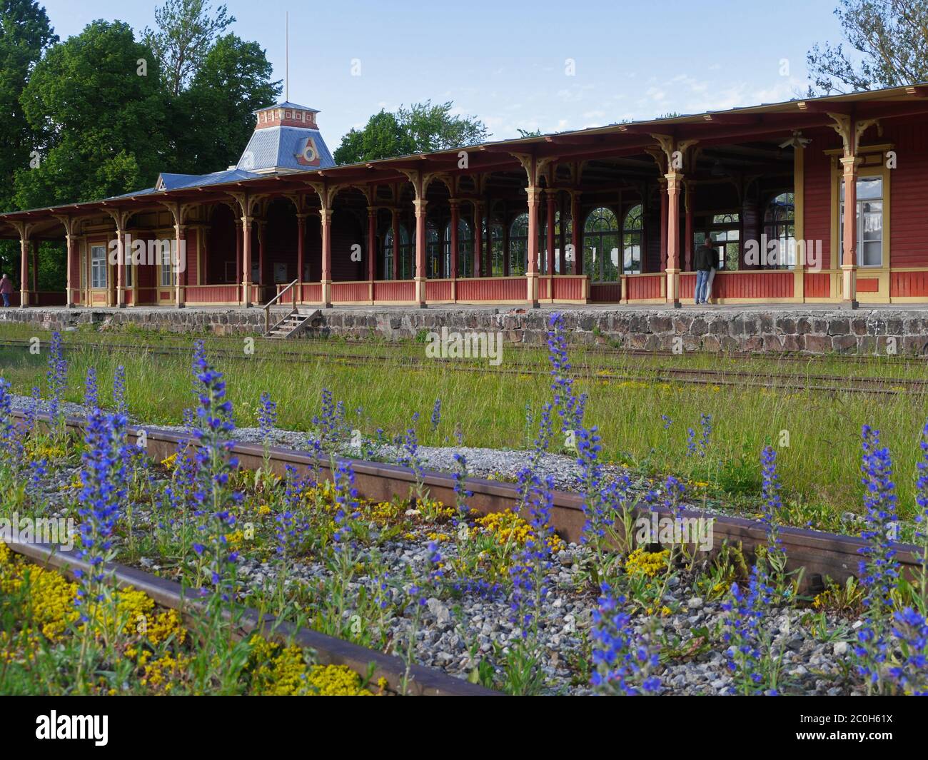 Haapsalu Railway Station, Estonia Stock Photo