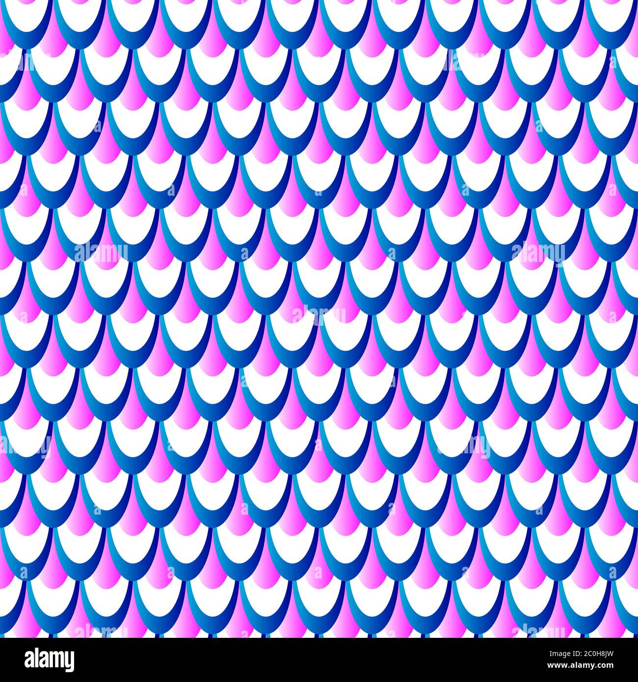 Fish scales seamless pattern. Feathers of bird or tail of mermaid