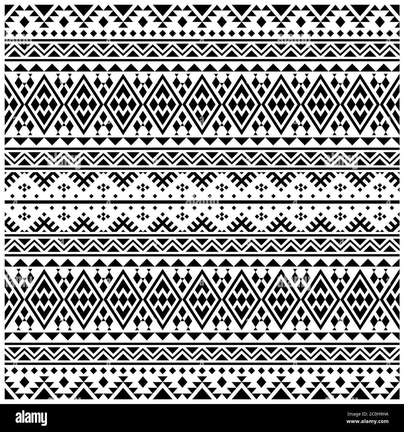 abstract seamless patchwork pattern from black white color ethnic ...
