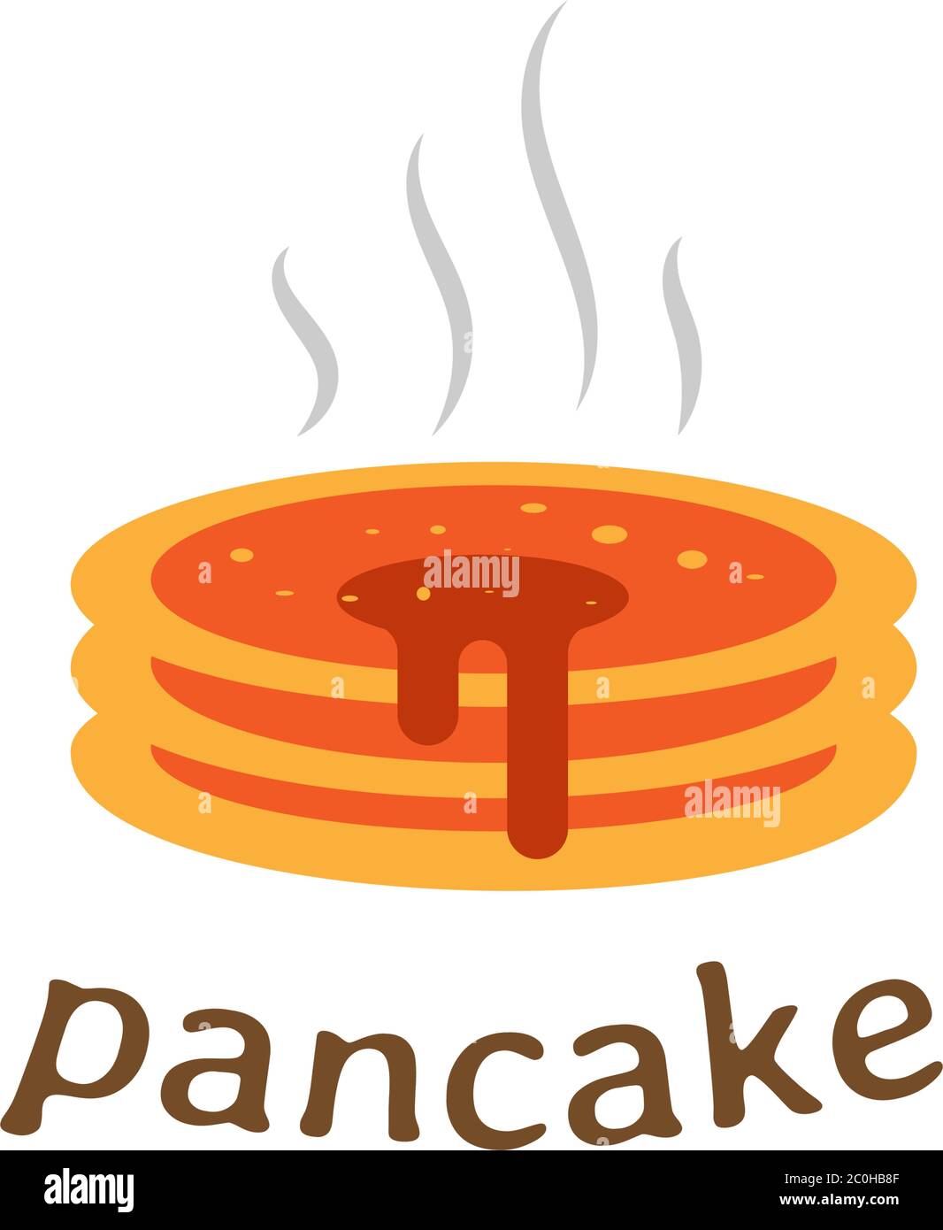 Logo design concept about pancake in vector file. vintage bakery logo