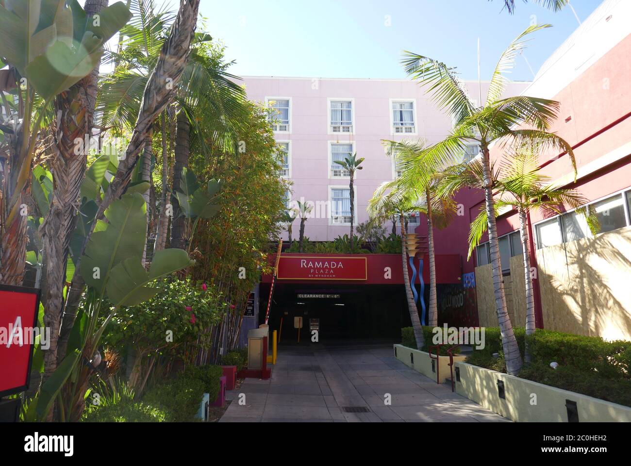 West Hollywood, California, USA 11th June 2020 A general view of atmosphere  of Ramada Inn Hotel, formerly Tropicana Hotel where Singer Jim Morrison and  The Doors stayed often at 8585 Santa Monica