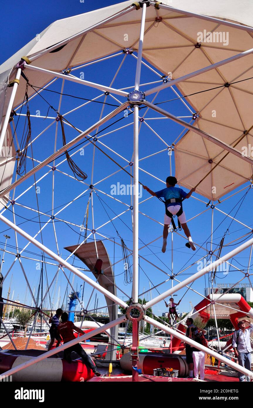 Trampoline Harness High Resolution Stock Photography and Images Alamy