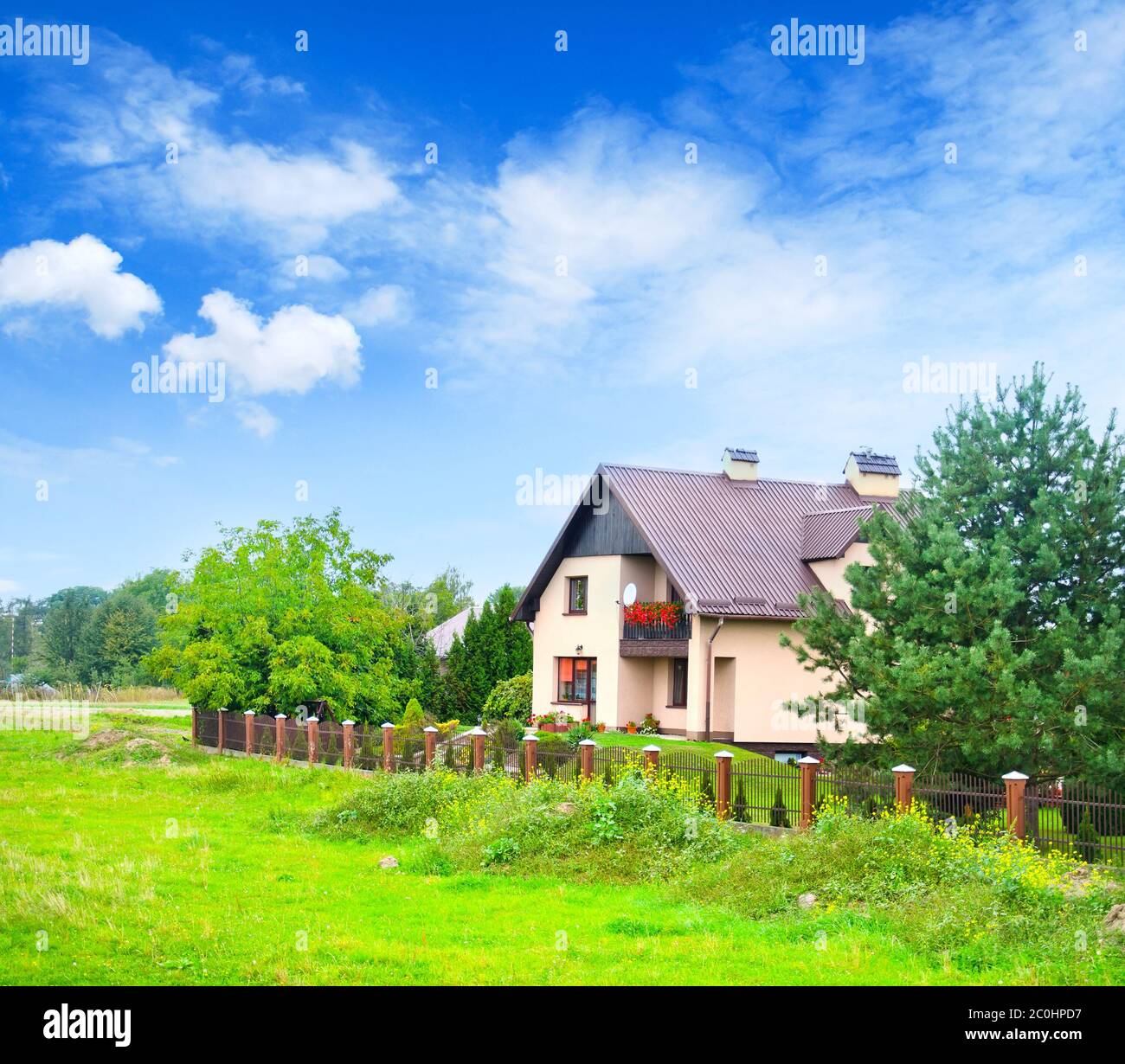 House in Polland Stock Photo