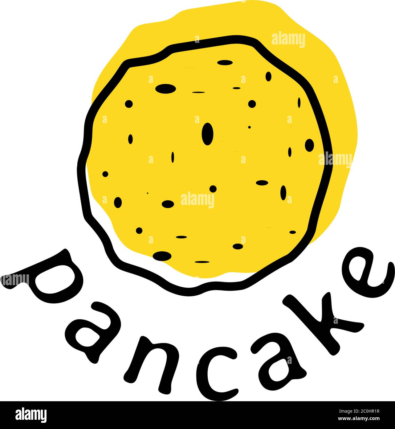Logo design concept about pancake in vector file. vintage bakery logo