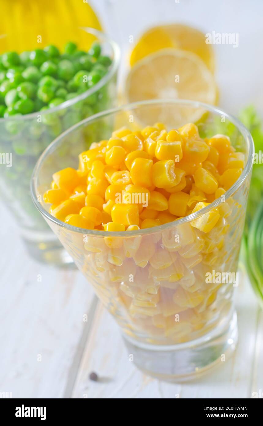 corn and peas Stock Photo Alamy
