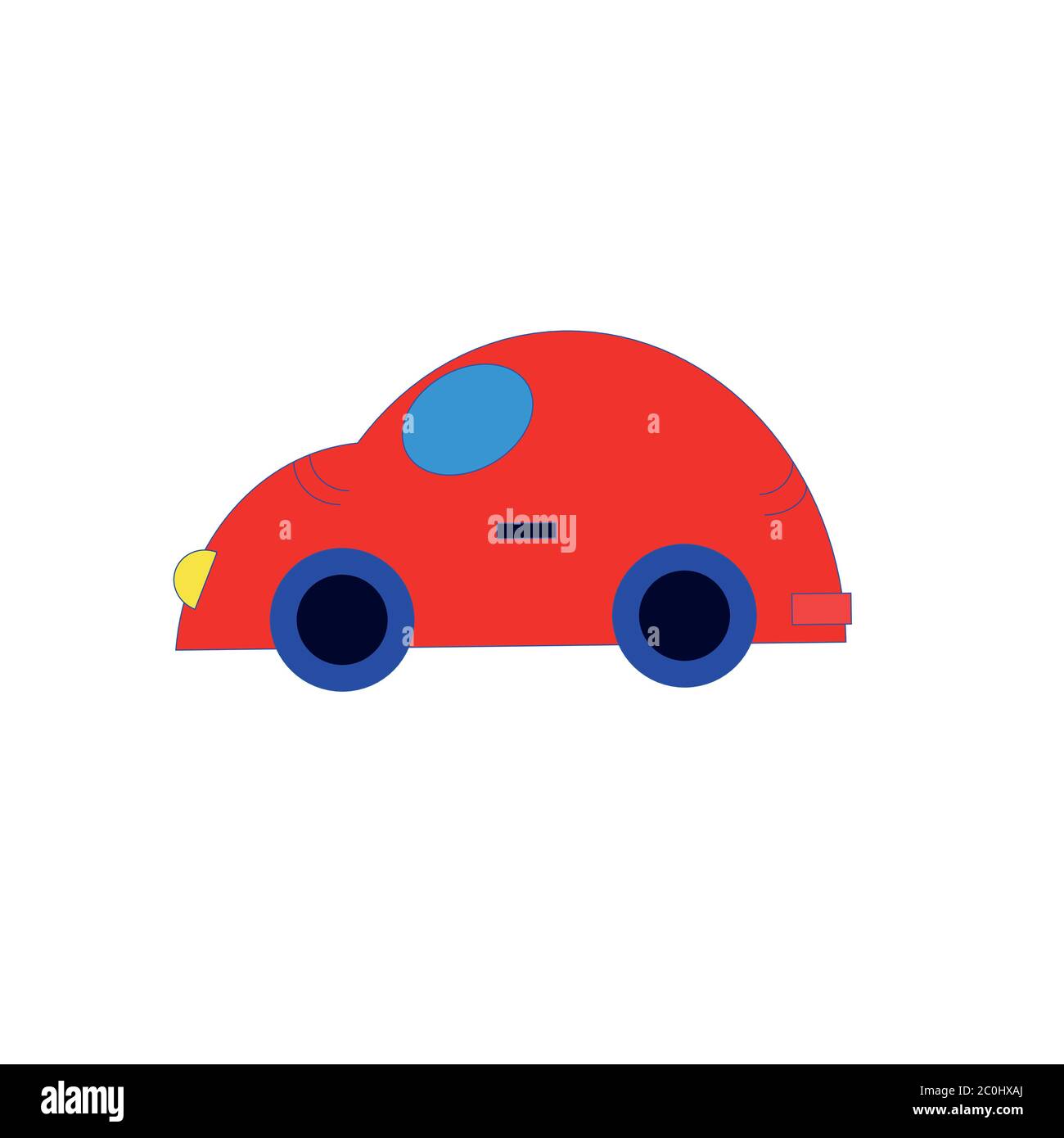 Vector illustration of a red car Stock Vector Image & Art - Alamy