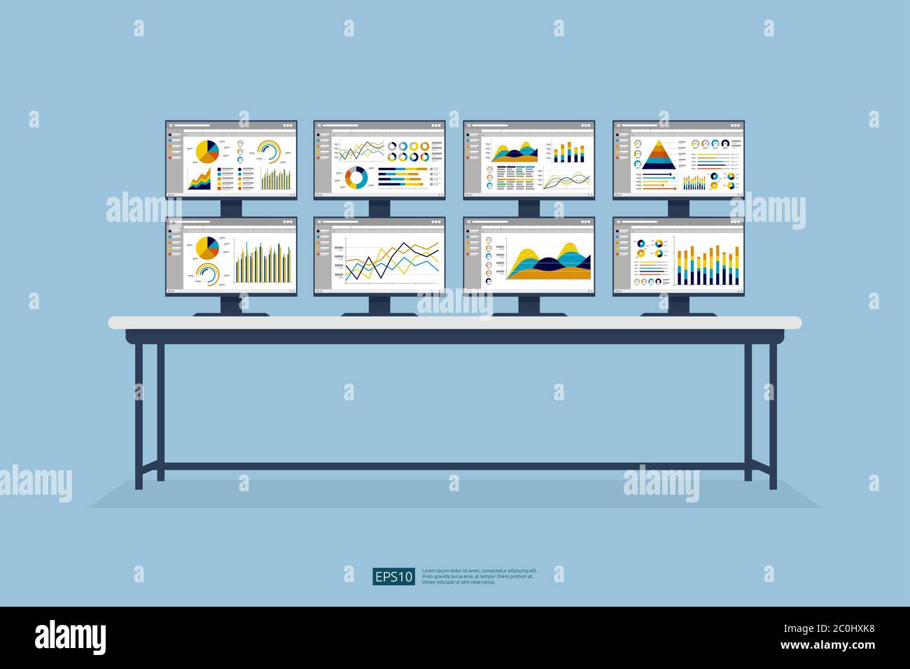 Data monitor hi-res stock photography and images - Alamy