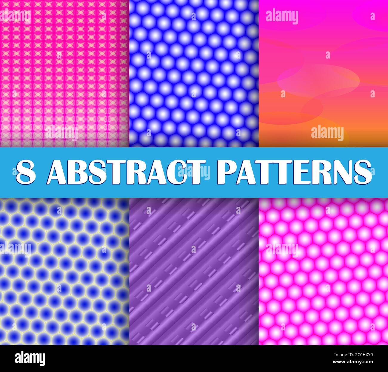 Vector set of patterns for textile design and decoration, packaging and ...