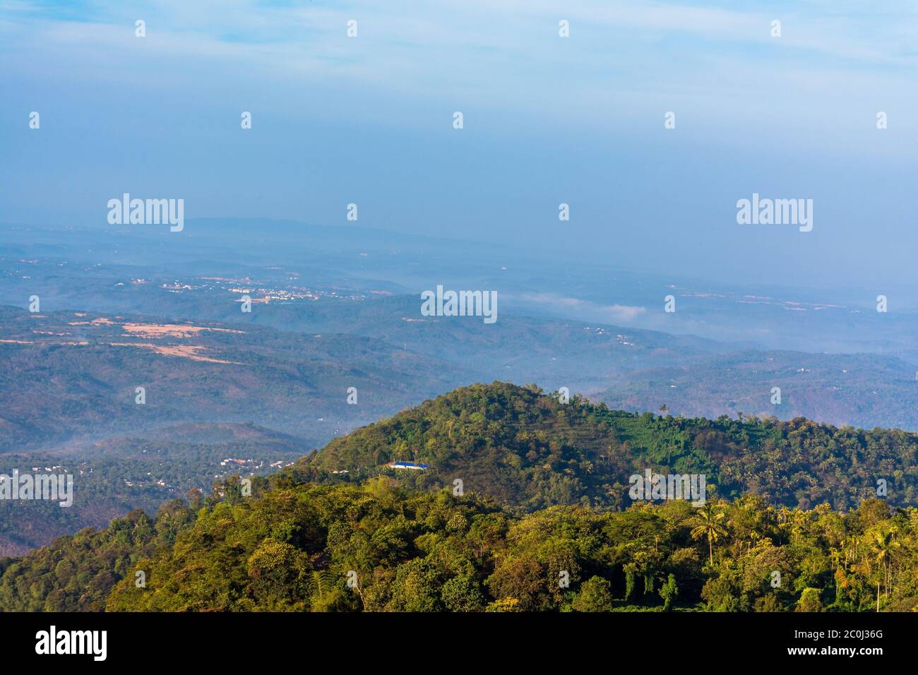 Mountain scenery of Kannur Kerala, beautiful nature scenery of God's own country Stock Photo
