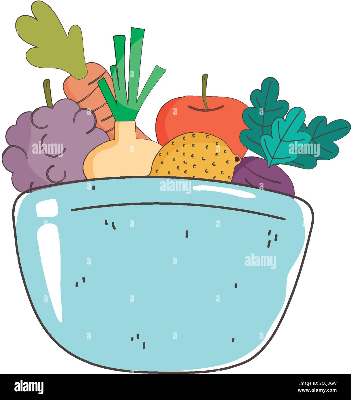 bowl fresh market organic healthy food with fruits and vegetables ...