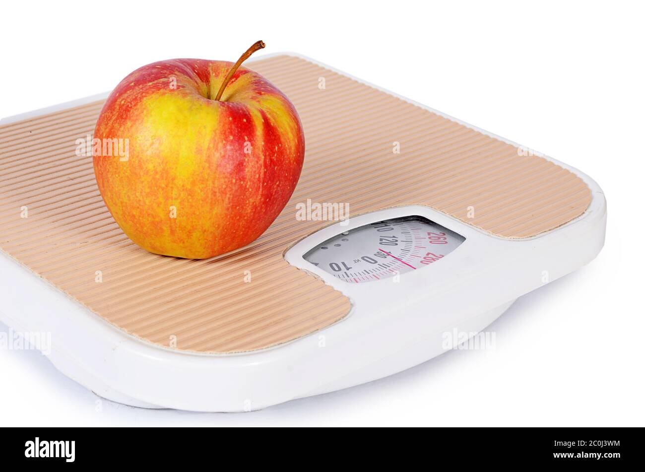 https://c8.alamy.com/comp/2C0J3WM/floor-scales-with-apple-diet-concept-2C0J3WM.jpg